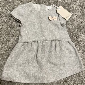 NWT Zara baby gray dress